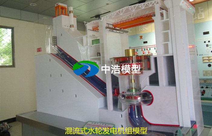 混流式水輪發(fā)電機組剖面
